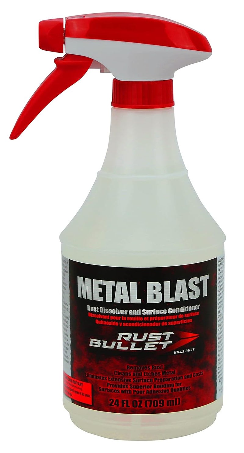 RUST BULLET Metal Blast - 24 Oz - Rust Remover & Metal Prep, Cleaner & Conditioner for Superior Adhesion, Eliminates Grease, Contaminants & Corrosion - Image 1